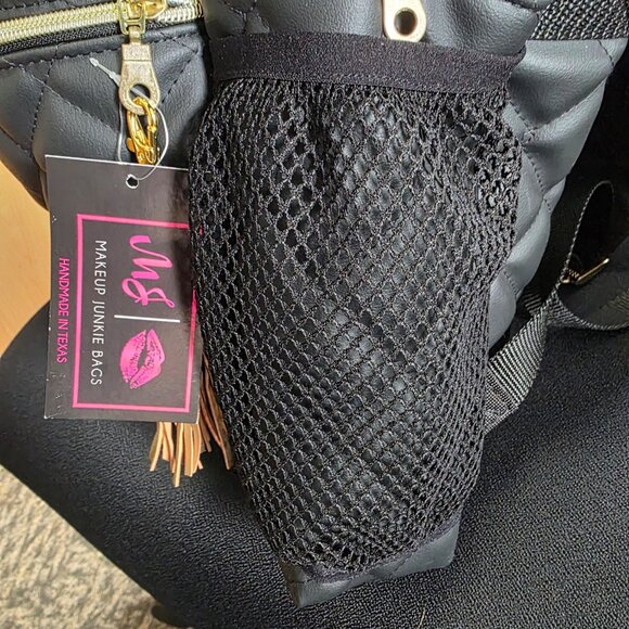 MJ Makeup Junkie Quilted Onyx Academic Backpack - Picture 6 of 7